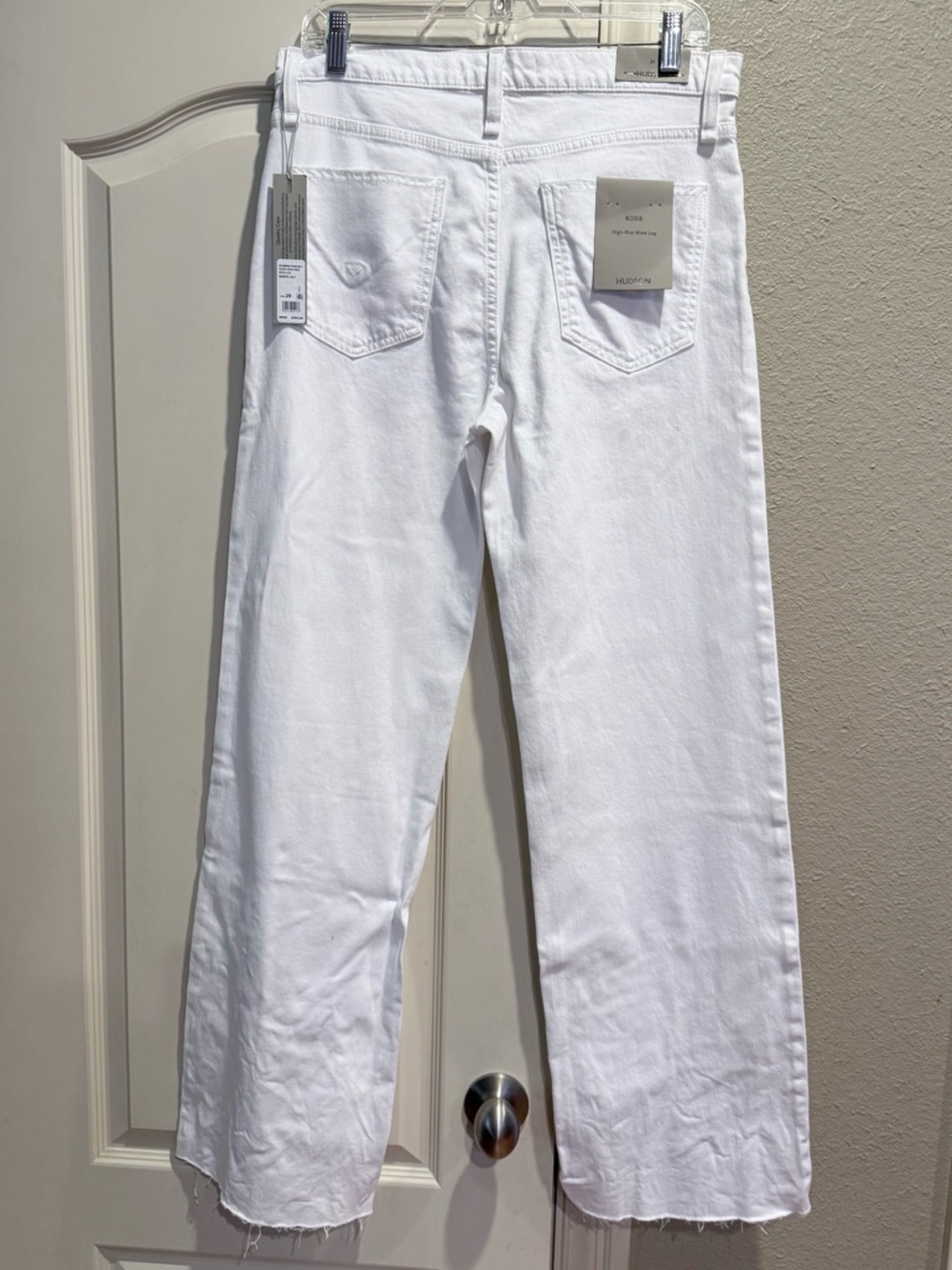 NWT Hudson High Rise Wide Leg Rosie white lily jeans - Picture 5 of 6